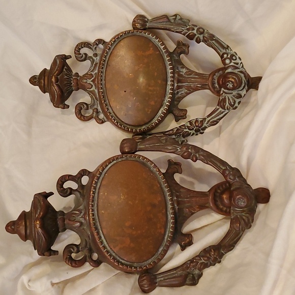 Vintage/Antique Solid Brass Door Knockers w/Mounting Screws Set of 2